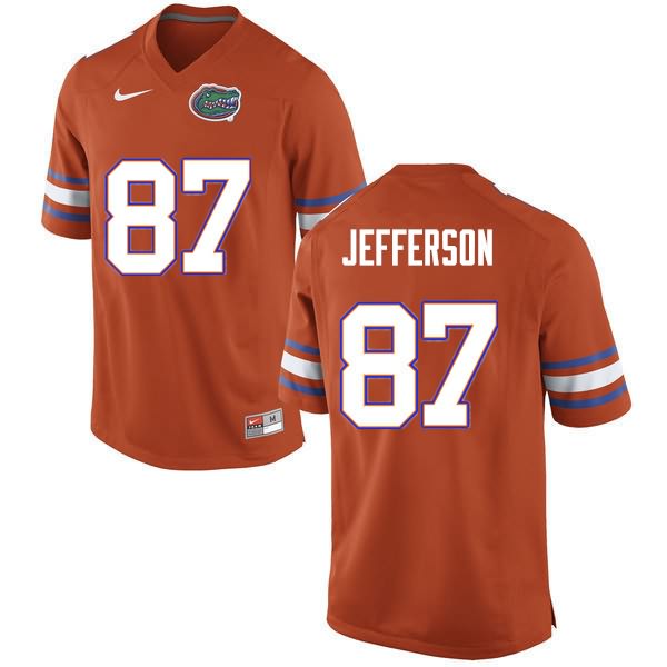 Men's NCAA Florida Gators Van Jefferson #87 Stitched Authentic Nike Orange College Football Jersey JAQ0265YI